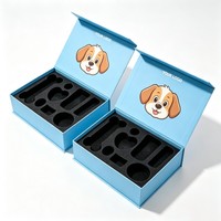 Coffret Cadeau Personnalisé pour Jouets d'Animaux – Boîte d'Emballage Rigide Magnétique de Luxe en Carton Gris pour Fournitures pour Animaux, Expédition et Vente en Gros