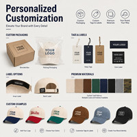 Casquette de baseball 5 panneaux personnalisable avec logo, coupe structurée, visière contrastante, en coton premium et 100 % polyester, vente en gros, réglable, protection solaire