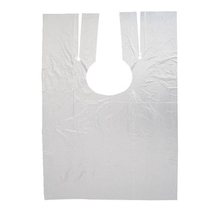 Cape <span class=keywords><strong>de</strong></span> <span class=keywords><strong>coiffure</strong></span> jetable imperméable en plastique PE à lacets pour salon <span class=keywords><strong>de</strong></span> <span class=keywords><strong>coiffure</strong></span>, teinture et permanente - Product Image 5