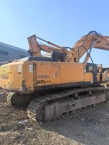 Excavatrice sur chenilles Hyundai 305LC-7 d'occasion de fabrication coréenne pour travaux de terrassement à vendre à bas prix - Product Image 4