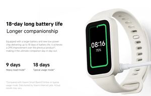 Versión Global Original para <span class=keywords><strong>Xiaomi</strong></span> Smart <span class=keywords><strong>Band</strong></span> 9 Active, 18 Días de Duración de la Batería, Resistente al Agua 5ATM, Pantalla de 1.47'', Reloj Inteligente - Product Image 3