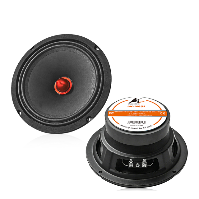 AK-M651 6.5" Full Range Professional Car Audio Midrange Speaker for Hi-Fi Sound