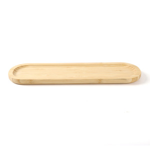 Cross-border certified bamboo <b>long</b> tray, afternoon tea/coffee tray, exquisite and luxurious jewelry storage tray, Nordic style - Product Image 1