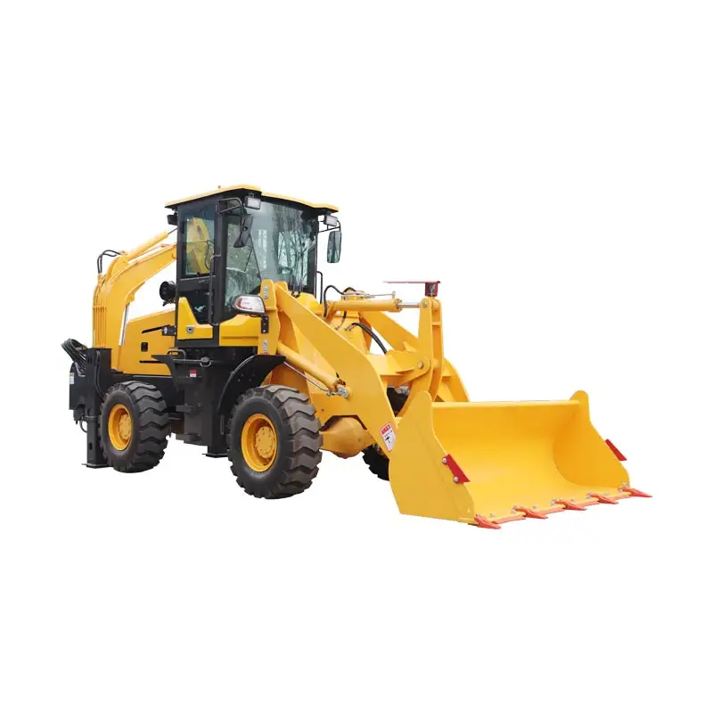 Manufaktur terbaik Tiongkok harga kecil pemuat depan mini kompak baru dan backhoe untuk pertanian