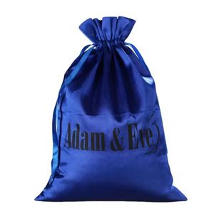 Bolsas de Satén Negras Personalizadas con Logotipo Impreso, Bolsas de Seda Suave para Sombreros, Bolsas de Lujo con Cordón para Zapatos, Ropa Interior y Accesorios - Product Image 3