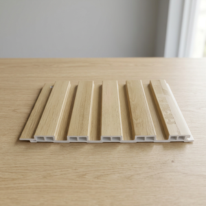 Master Bedroom <b>Headboard</b> Fluted Wall <b>Panel</b> Warm WPC Slat Paneling System Modern Soundproof & Waterproof - Product Image 1