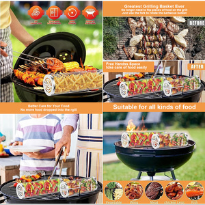 Bạc thép không gỉ cán xi lanh nướng thịt nướng <span class=keywords><strong>Net</strong></span> giỏ 25kg khô tách kem sữa bột túi sữa tách kem công cụ - Product Image 4