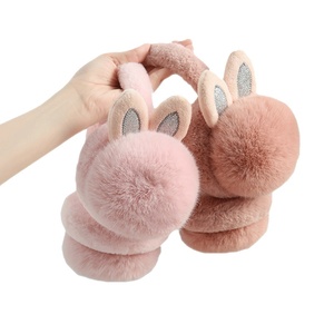 Orejeras de Invierno con Orejas de Conejo, Suaves y de Felpa, con Peluche Sintético, Protección Contra el Frío para Mujeres y Niñas - Product Image 5