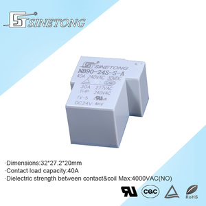 SINETONG Miniature NB90-24S 12V 24V 4 broches SPST 40A relais de montage d'alimentation interrupteur à usage général de protection scellé pour PCB 1A Contact - Product Image 2