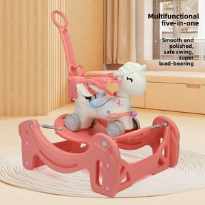 <span class=keywords><strong>Cavallo</strong></span> <span class=keywords><strong>a</strong></span> <span class=keywords><strong>Dondolo</strong></span> e Trampolino 2-in-1 Mishore, Regalo di Primo Compleanno per Bambini, <span class=keywords><strong>Cavallo</strong></span> Saltante Anti-Ribaltamento - Product Image 3
