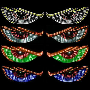 Lumières décoratives USB pour pare-brise de camion, écran LED œil de démon pour voiture, panneau lumineux JHS-Z-03 12V, garantie 2 ans - Product Image 1