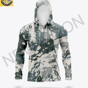 Custom Sublimated High Performance Hooded Long Sleeve Fishing Jersey UPF 50 Sun Protection Fishing Hoodie - Product Image 6