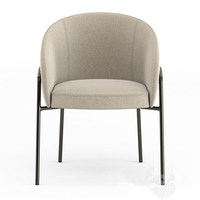 Fauteuil dossier moderne Offre Spéciale en acier inoxydable métal léger luxe velours tissu chaise de salle à manger