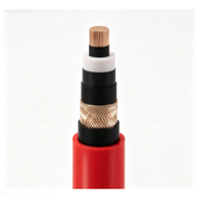 Câble électrique monophasé moyenne tension Zhongkai N2XS2Y 8.7/15(17.5)kV 1*35mm² Cuivre XLPE Gaine HDPE PE Distribution d'énergie