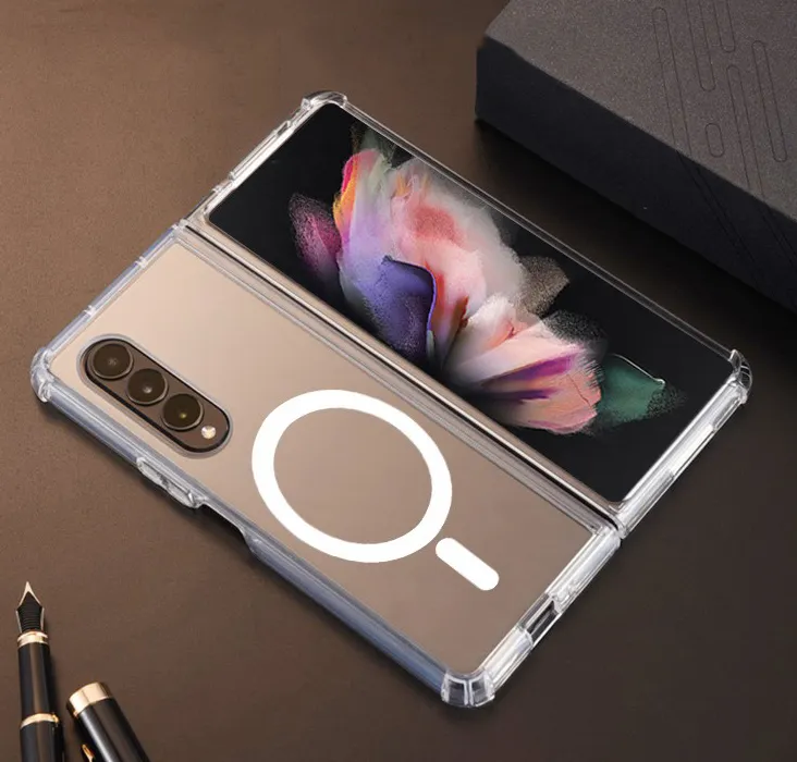 For Samsung Galaxy Z Fold 3 4 Case Drop Protection Magnetic For Samsung Galaxy Z Flip 3 4 Wireless Charging Case