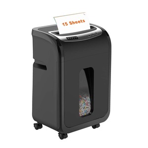 Déchiqueteuse <span class=keywords><strong>de</strong></span> papier professionnelle haute performance OS901-15C, capacité 15 feuilles, coupe croisée, 20L, alimentation automatique, pour bureau - Product Image 1