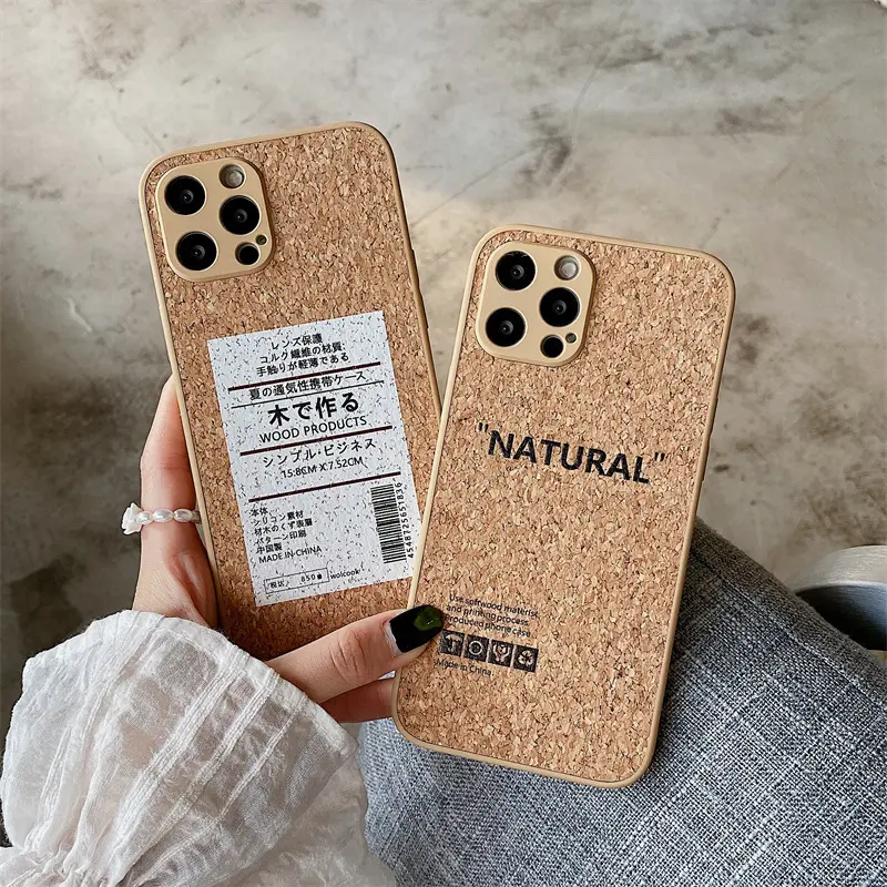 Funda de TPU líquida de lujo Ins Korea 2023 para iPhone 15 X XS XR XSMAX 11 12 13 14 Pro Max Plus, funda de teléfono de madera Natural Real