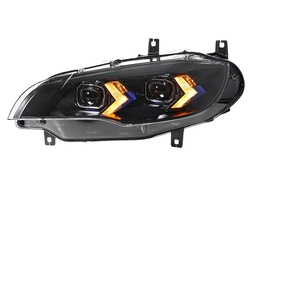 For 08-14 <b>Headlight</b> Assembly E71 Modified New Dual-color <b>LED</b> 12V Daytime Running Light Lens 12V <b>LED</b> <b>Headlights</b> for 08-14 Headlig - Product Image 4