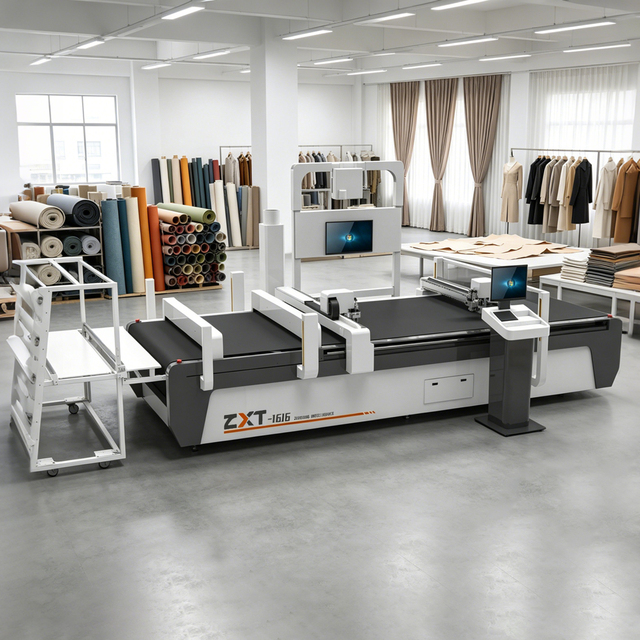 ZXT Digital Cutting Machine for PET Felt Cnc Automatic Vibrating Knife Digital Cutting Machine