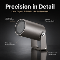 Projecteur LED multi-angles et facile à installer au mur/sur le sol, éclairage architectural pour la décoration extérieure des villas et des paysages