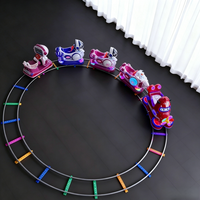 Train électrique commercial intérieur/extérieur, voiture télécommandée multi-places pour enfants pour parcs d'attractions, centres commerciaux, crèches