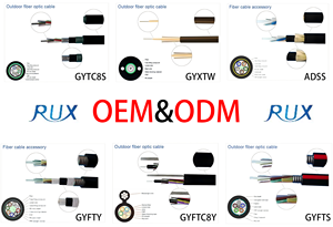 Ngoài trời 2 4 6 8 12 lõi trên không hình 8 cáp sợi quang với thép Messenger gyxtc8y - Product Image 2