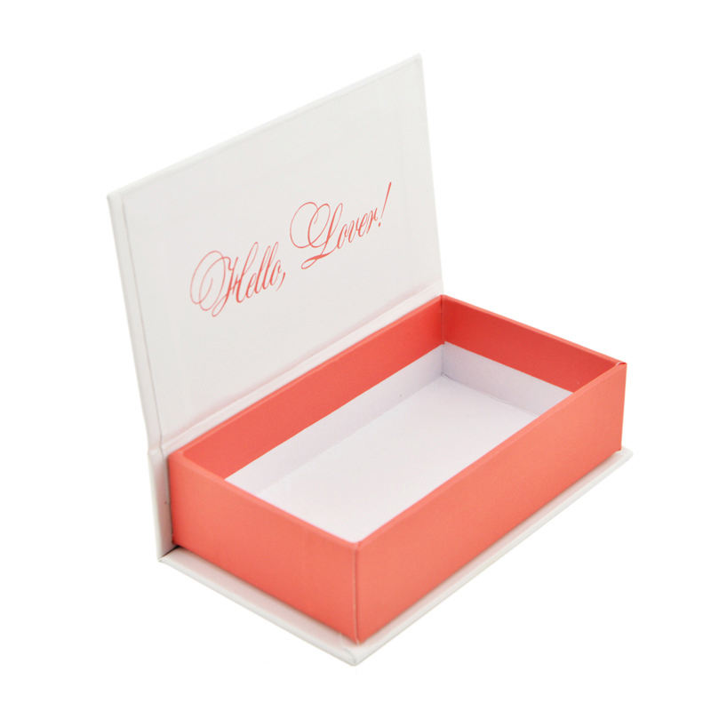 Custom Laser Printing Hard Paper Empty Magnetic Shape Makeup Eyelashes Box Silk Eyelashes Box