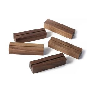 Walnut gỗ Bảng số hiển thị nơi chủ thẻ đứng bằng gỗ đứng hiển thị - Product Image 4