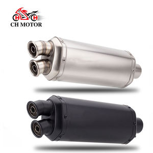 Silenciador de <span class=keywords><strong>Escape</strong></span> Universal para Motocicleta de 51 mm, <span class=keywords><strong>Escape</strong></span> Doble para BMW R1200gs Z900 Z1000 Fz1 R3 Mt07 <span class=keywords><strong>Er6n</strong></span> TMAX 530 XMAX300 ZX6R R6 - Product Image 1