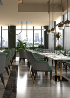 Meubles commerciaux de restaurant de café de restauration rapide en vente Sièges et tables de salle à manger de cabine en cuir durable pour hôtels et pubs
