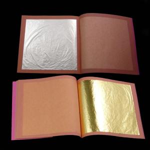 25 piezas 8*8cm folleto 24K hojas de oro real 22K 18K papel de aluminio pastel comida decoración hornear ingredientes Metal artesanía - Product Image 4