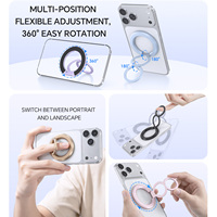 Soporte Magnético de Doble Cara para Teléfono Móvil FY52-I2 UFO de Aleación de Aluminio Anticorrosión para iPhone 17 con Altura Ajustable