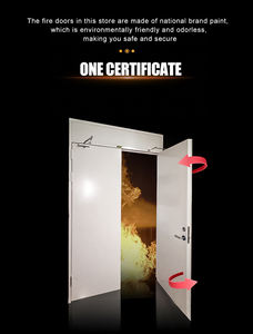 Puerta Cortafuego de Seguridad Personalizable para Entrada de Edificios, Hospitales, Hoteles y Oficinas, Fabricada por Empresa con 36 Años de Experiencia, ODM/OEM - Product Image 3