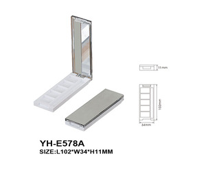 Clear Transparent Empty Eyeshadow Palette Custom 5‑well Plastic Makeup Palette Case Cosmetic <b>Blush</b> Powder Packaging Container - Product Image 2