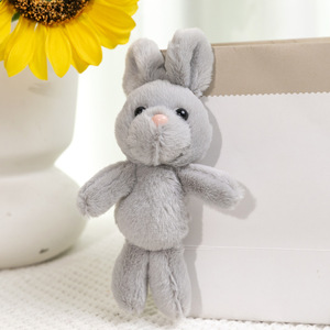Peluche réaliste lapin aux longues oreilles, douce et moelleuse, porte-clés, jouet en peluche, poupée, lapin de Pâques en peluche, animaux en peluche, porte-clés - Product Image 4