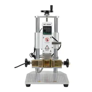 Hete Folie Stempelmachine Voor Aangepaste Logo Stempel Digitale Warmtepers Machines Lederen Embossing 90sk Handleiding