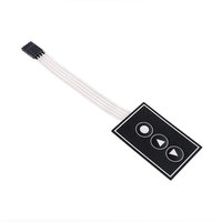 Nuevos accesorios electrónicos flexibles convenientes directos de fábrica 1/3/4/5/3*4/4*4/4*5 Panel de Control de interruptor de llave de membrana de matriz clave