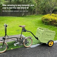 Remorque de vélo pour animaux à 3 roues en maille respirante, pliable, porte-chien pour vélo, capacité 25 kg, tissu Oxford écologique, voyage universel