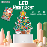 Lampe de peinture DIY amusante pour enfants, lumières de Noël mignonnes, ensemble de jouets de dessin pour enfants