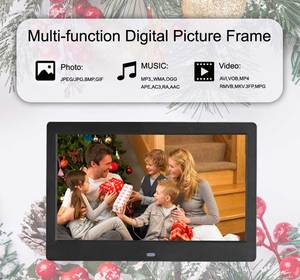 Regalo de Navidad marco de fotos digital de estación meteorológica 10 pulgadas marco de fotos digital con sensor de movimiento - Product Image 2
