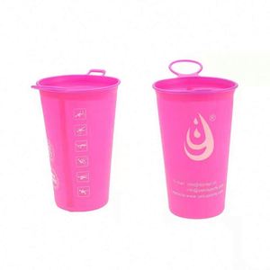 FREE SAMPLE Disposable Eco-Friendly TPU Water Cup 200ml/250ml BPA Free Soft Custom Logo for Hiking Swimming <b>Running</b> Marathon - Product Image 1