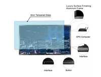 Tableau blanc interactif intelligent 4K de 55/65/75/86/98 pouces, écran tactile LCD numérique plat pour réunions - Prix compétitif