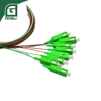 Cable de Conexión de Fibra Óptica Monomodo GETEKnet OEM de Baja Pérdida de Inserción, Conector SC APC de 8 Núcleos, Longitud de 1 m, Cable de Conexión de Fibra Óptica