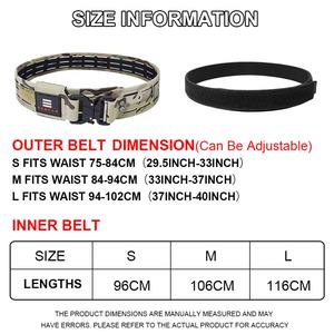 Cinturón Táctico de Combate de Alta Calidad para Hombre, de Nailon y Poliéster, con Hebilla de Liberación Rápida, Verde, Equipo Molle para Exteriores - Product Image 6