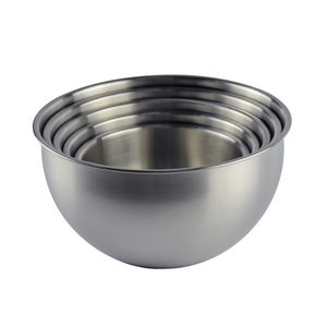 批发不锈钢201沙拉搅拌碗16/18/20/22/24厘米沙拉肠5件套厨房配件 - Product Image 1