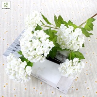 Nouvel Arrivage – 5 Têtes de Hortensia Artificiel Blanc et Vert Effet Réel, Idéal pour Mariages, Décoration de Table et Fêtes