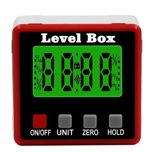 Yüksek hassasiyetli dijital İnklinometre elektronik Goniometers 4*90 derece manyetik taban dijital İletki açı bulucu konik kutusu - Product Image 1