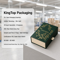 Boîte cadeau rigide en carton doré Verdant avec impression personnalisée pour cadeaux de luxe et emballages haut de gamme, vente en gros, directement de l'usine
