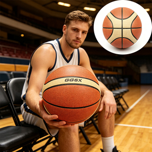Pallone da <span class=keywords><strong>Basket</strong></span> GG6X PU Misura 6 Regolamentare, Peso Bilanciato per Giocatrici, Ottimo per Allenamenti <span class=keywords><strong>di</strong></span> Squadra e Competizioni Intense - Product Image 2