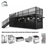 Kit de maison-conteneur modulaire en acier préfabriqué à design personnalisable 10FT 20FT 40FT pour barbecue